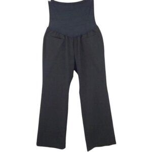 Gapmaternity Modern boot black dress pants size 4 A Stretch Short True Black